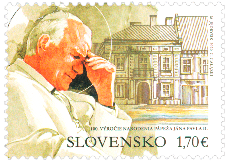 713 - Spoločné vydanie s Poľskom: 100. výročie narodenia pápeža Jána Pavla II. (1920 – 2005)