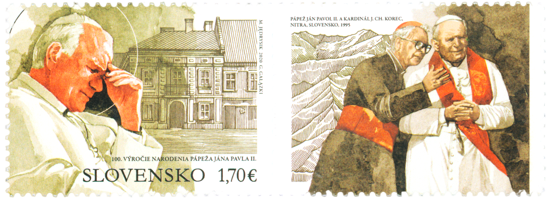 713 - A Joint Issue with Poland: The 100<sup>th</sup> Anniversary of the Birth of Pope John Paul II (1920 – 2005)