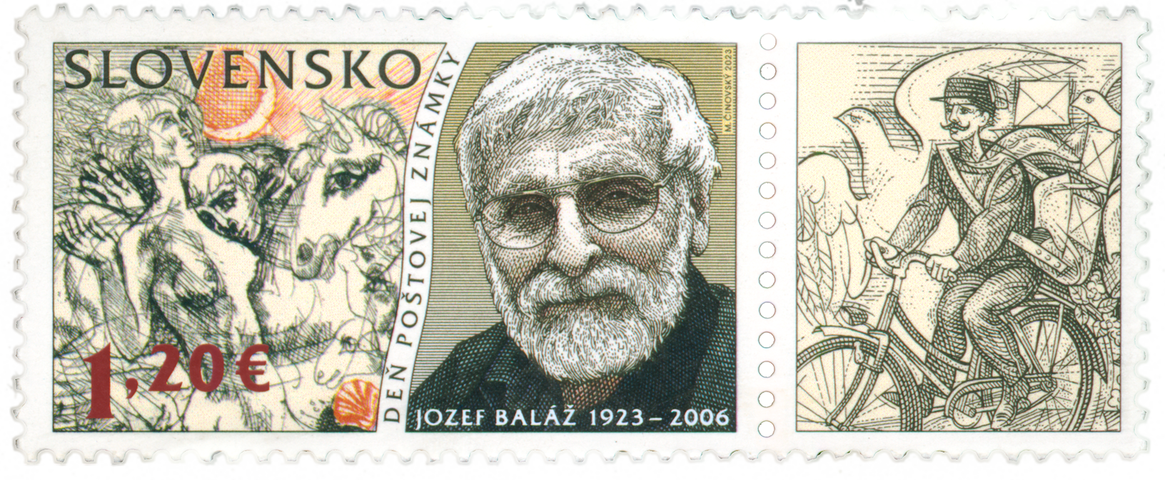 809 - Deň poštovej známky: Jozef Baláž (1923 – 2006)