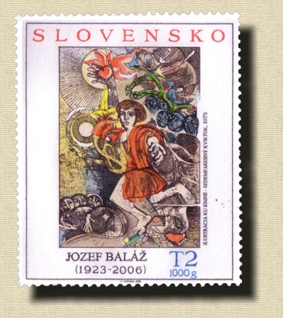 434 Jozef Balž: Illustration from the Book 
					Seven-coloured Flower, 1975
