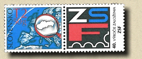 453 - 40th Anniversary of the Foundation of the Union of Slovak Philatelists