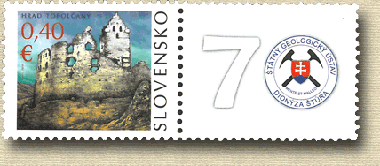 480 - Castle of Topoľčany: stamp with coupon