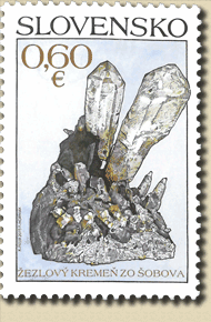 549 - Ochrana prírody: Slovenské minerály – Žezlový kremeň zo Šobova