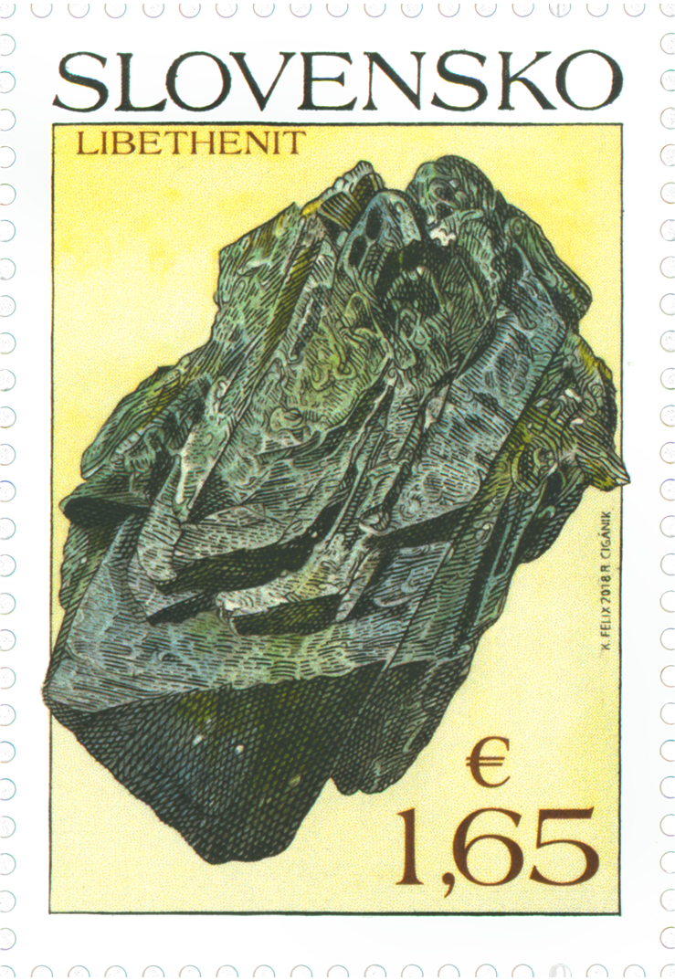 669 - Ochrana prírody: Slovenské minerály: libethenit