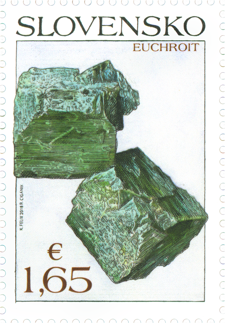 670 - Ochrana prírody: Slovenské minerály: euchroit