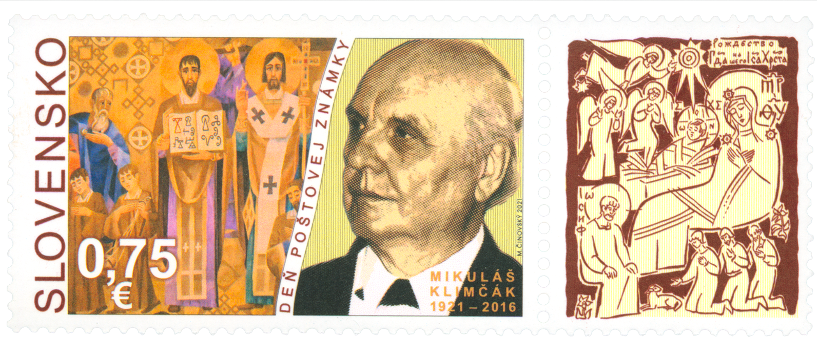756 - Deň poštovej známky: Mikuláš Klimčák (1921 – 2016)