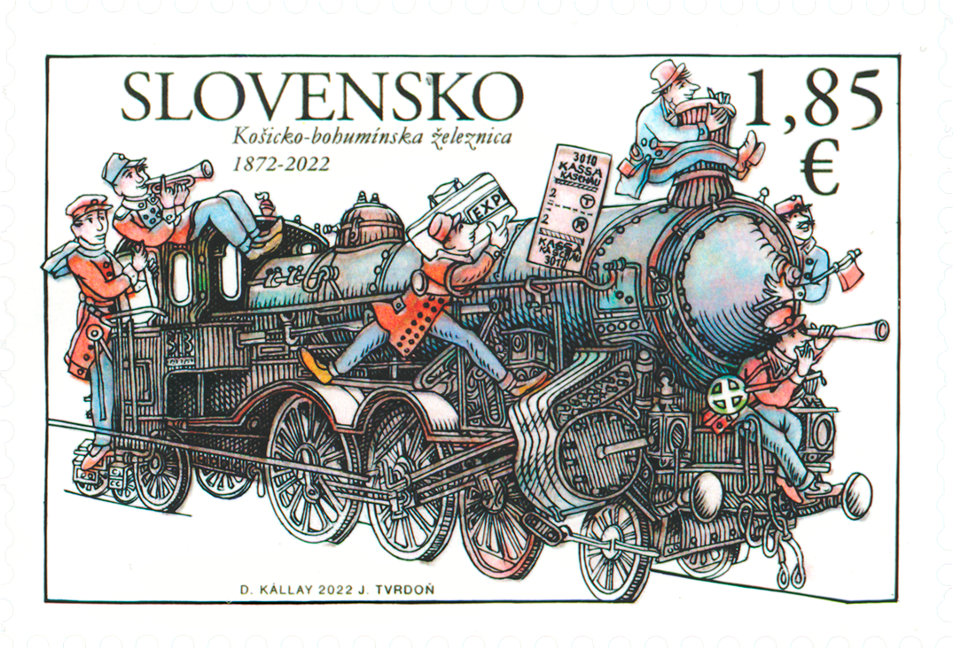 761 - Spoločné vydanie s Českou republikou: 150. výročie uvedenia do prevádzky Košicko-bohumínskej železnice