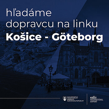 Zverejnili sme výzvu na leteckú linku z Košíc do švédskeho Göteborgu