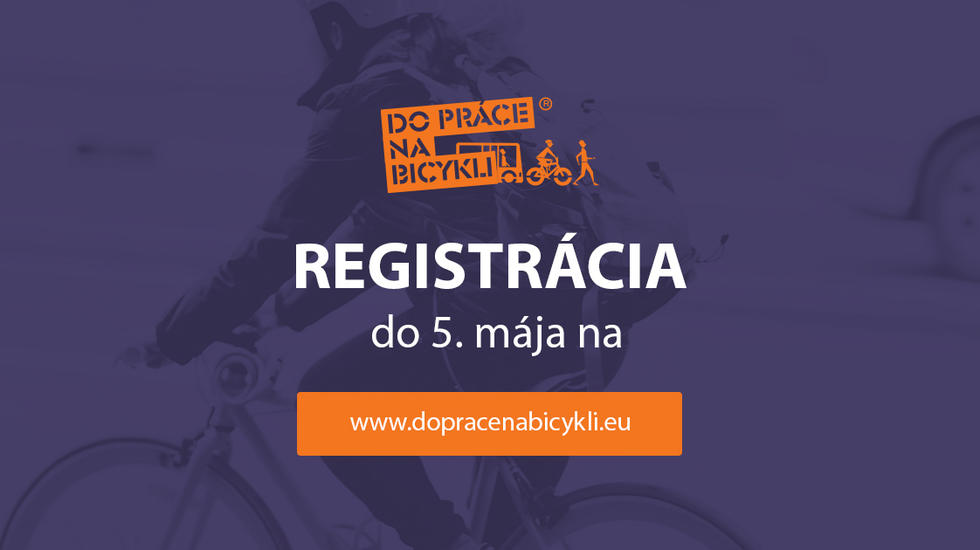 Do súťaže Do práce na bicykli sa môžete prihlásiť až do 5. mája