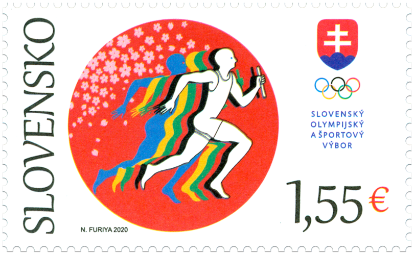 Poštová známka „XXXII. letné olympijské hry v Tokiu“