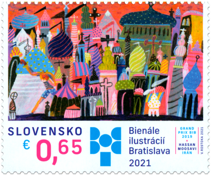 Poštová známka „Bienále ilustrácií Bratislava 2021“