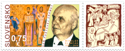 Poštová známka „Deň poštovej známky: Mikuláš Klimčák (1921 – 2016)“ 