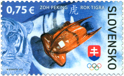 Poštová známka „XXIV. zimné olympijské hry v Pekingu“