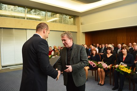 Štátny tajomník Viktor Stromček a František Horniak