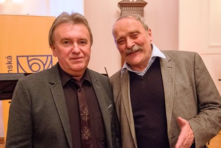 Autori ocenených známok: František Horniak a prof. akad. mal. Dušan Kállay