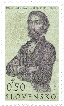 Známka: Jozef Miloslav Hurban (1817 – 1888)